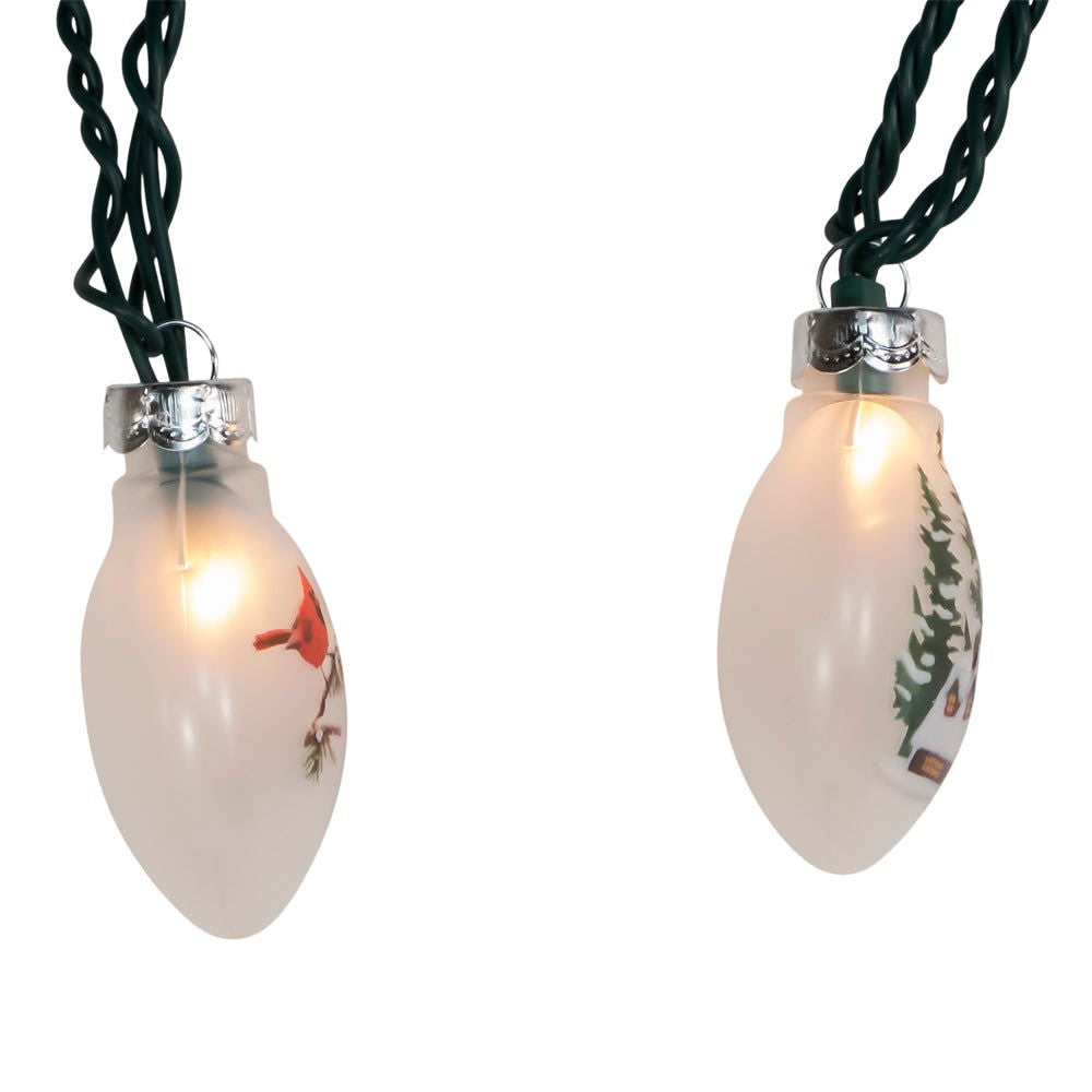 9' UL 10L Cardinal and Cabin Disc Light Set With Green Wire