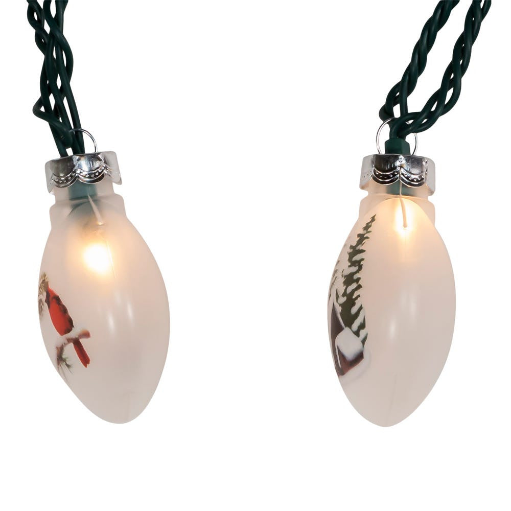 9' UL 10L Cardinal and Cabin Disc Light Set With Green Wire
