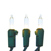 24.5' 50-Light Clear Light Green Wire Light Set In Polybag