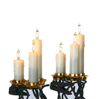 14' UL 15L White Triple Candle Clip-On Connectible Light Set
