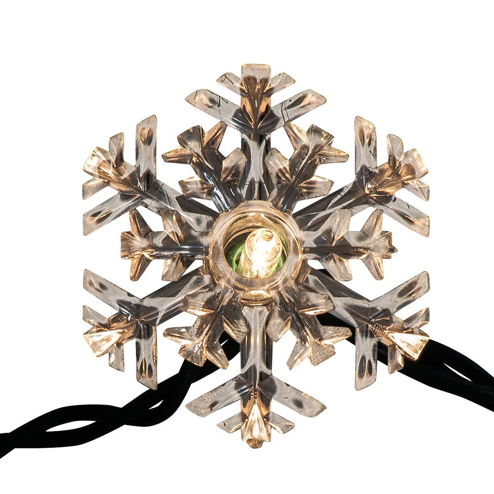 14.2' UL 35L Double Layer Snowflake Reflector Connectible Light Set