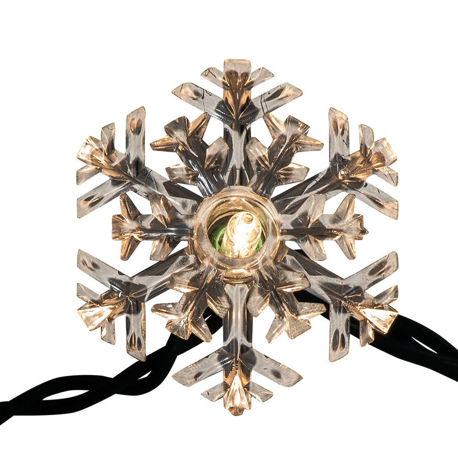 14.2' UL 35L Double Layer Snowflake Reflector Connectible Light Set