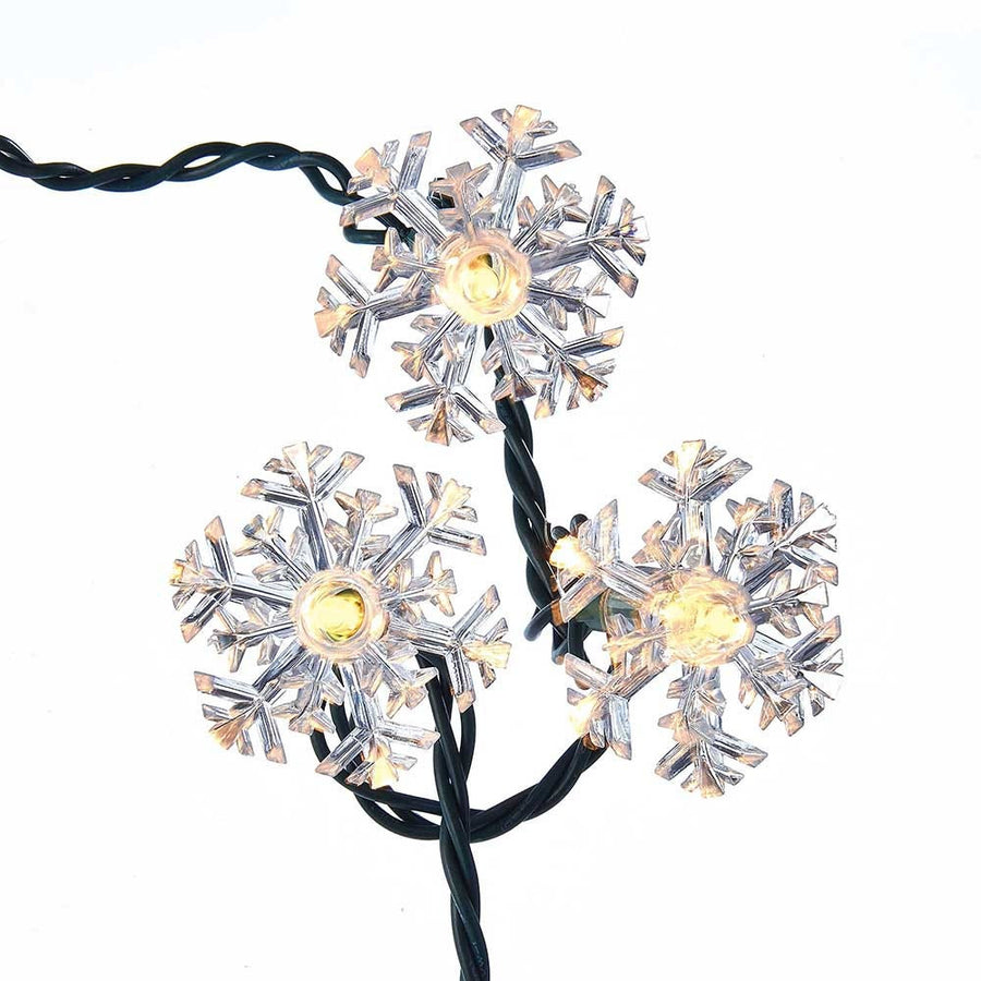 14.2' UL 35L Double Layer Snowflake Reflector Connectible Light Set