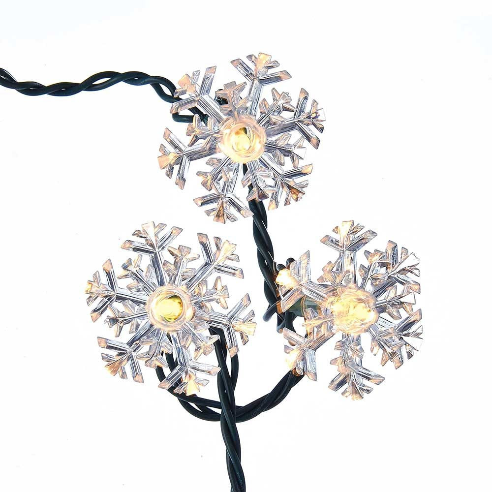 14.2' UL 35L Double Layer Snowflake Reflector Connectible Light Set