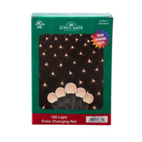 6'x4' 120-Light G15 Frosted Dual Color (Warm White & Multicolor) LED Color Changing Net Lights (8 Functions)