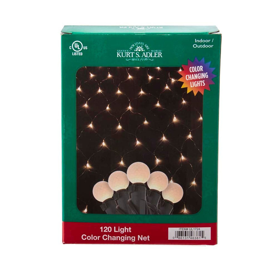6'x4' 120-Light G15 Frosted Dual Color (Warm White & Multicolor) LED Color Changing Net Lights (8 Functions)