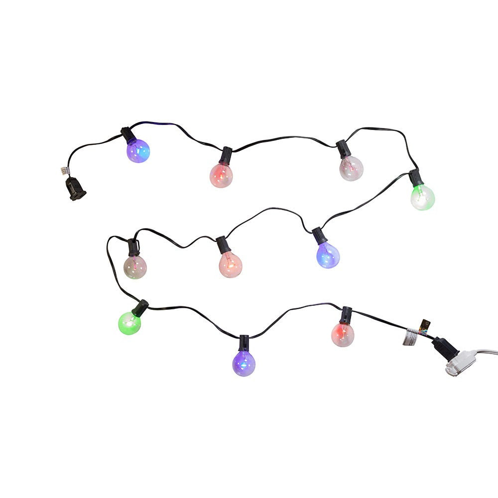 9' UL 10L Multicolored G40 LED Light Set
