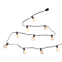 9' UL 10L Clear G40 Warm White LED Connectible Light Set