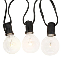 9' UL 10L Clear G40 Warm White LED Connectible Light Set