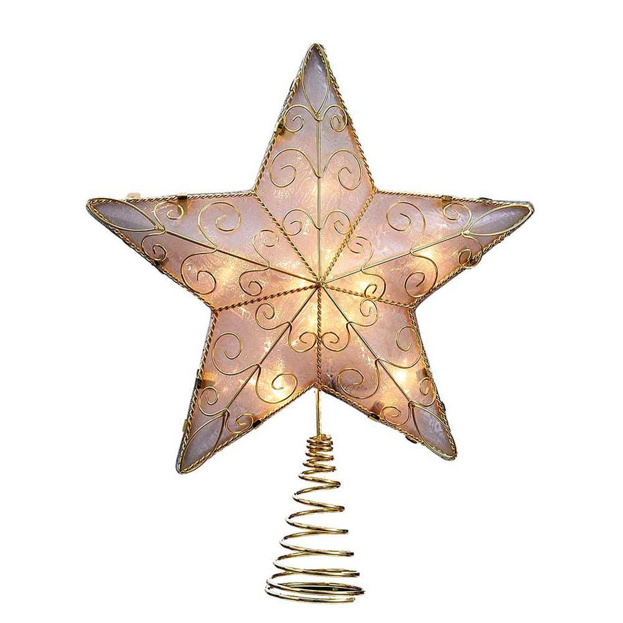 8.5" UL 10L Gold Reflector Star Treetop