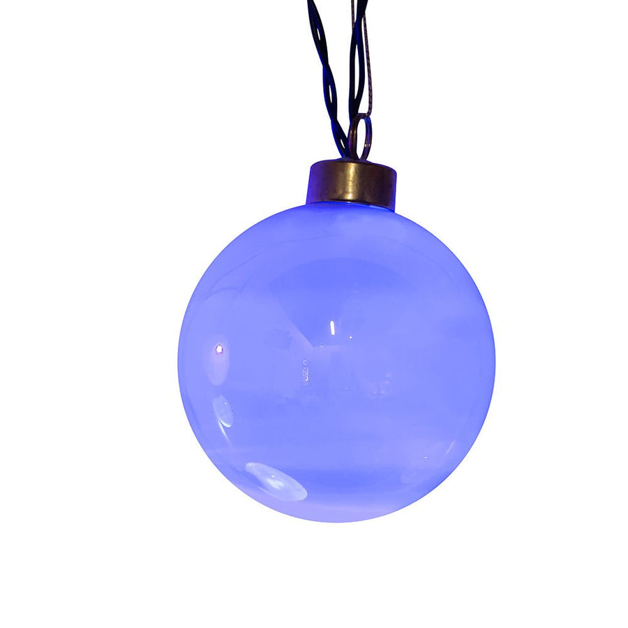 7.5'' 6L 80MM Glass Ball Ornament Color-Changing LED Light Set