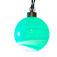 7.5'' 6L 80MM Glass Ball Ornament Color-Changing LED Light Set