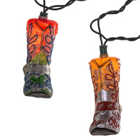 9' UL 10L Glitter Cowboy Boots Light Set