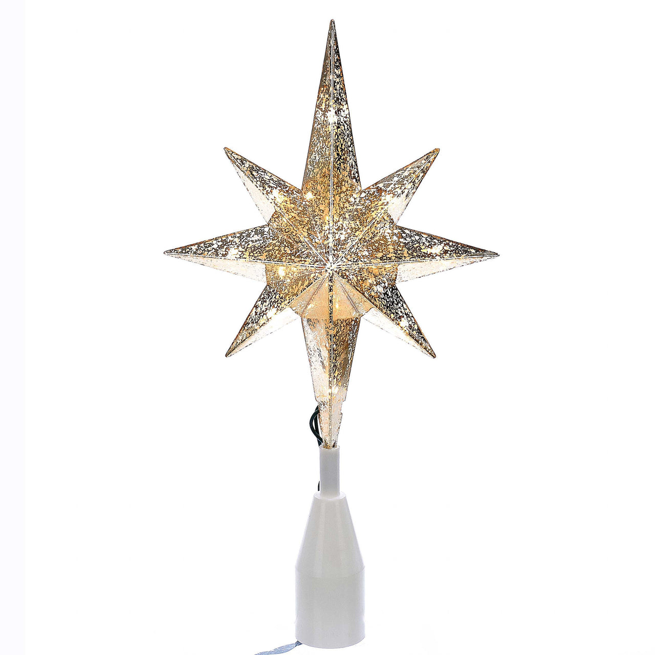 12.25" UL 10L Gold Bethlehem Star Treetop