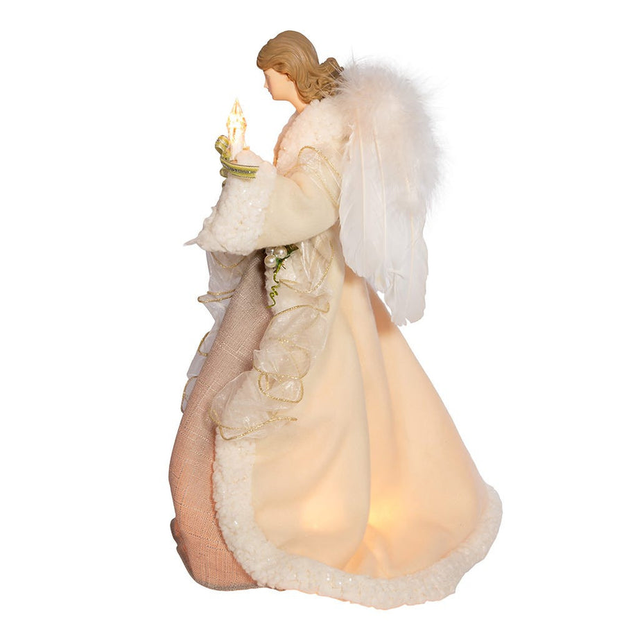 16" UL 10L Ivory and Grey Angel Treetop