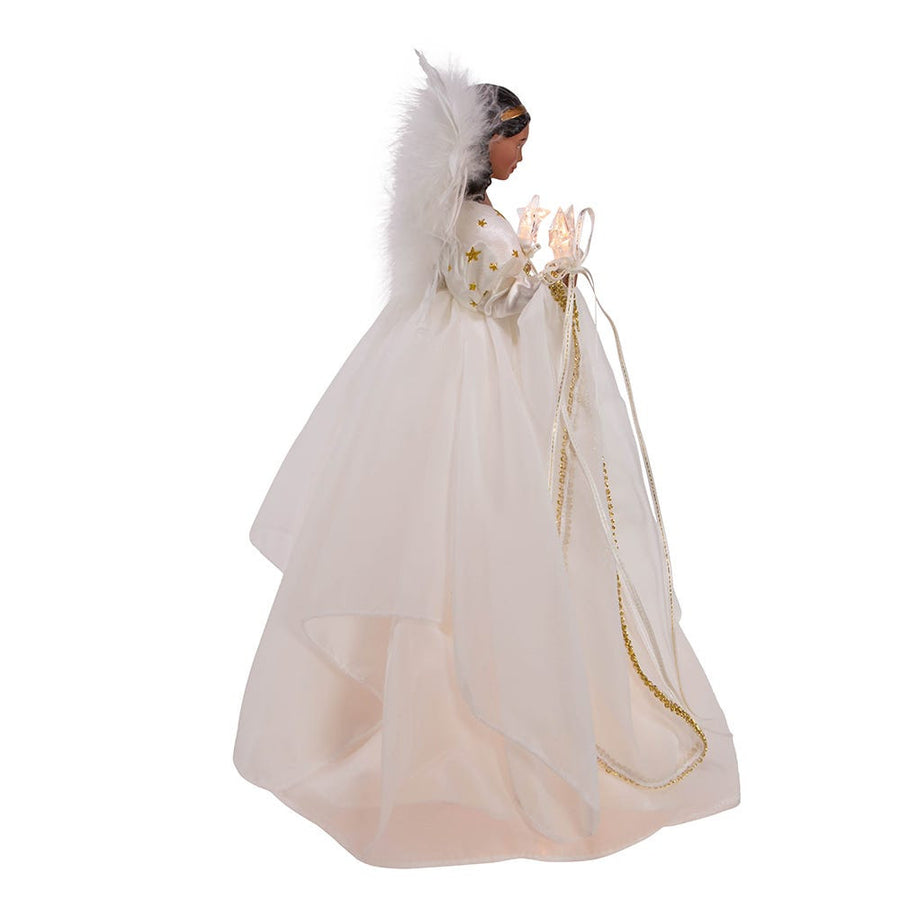 12" UL 10L African American Ivory and Gold Treetop