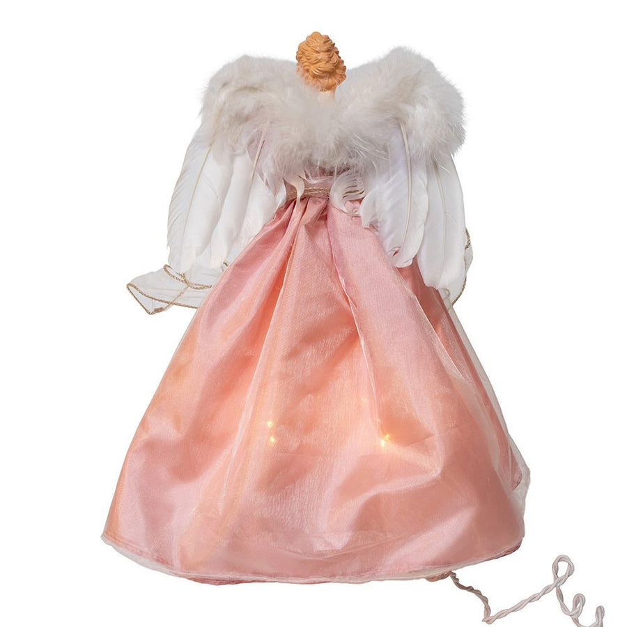 14" UL 10L Pink & Ivory Angel Treetop