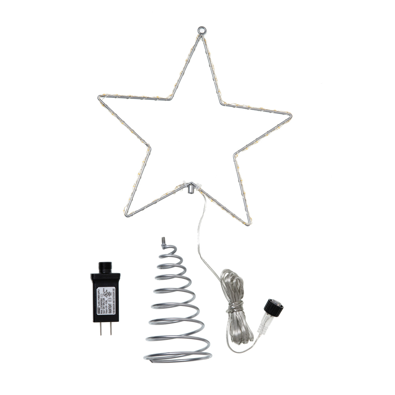13" Pre-Lit Metal Wire Lighted LED Star Treetop