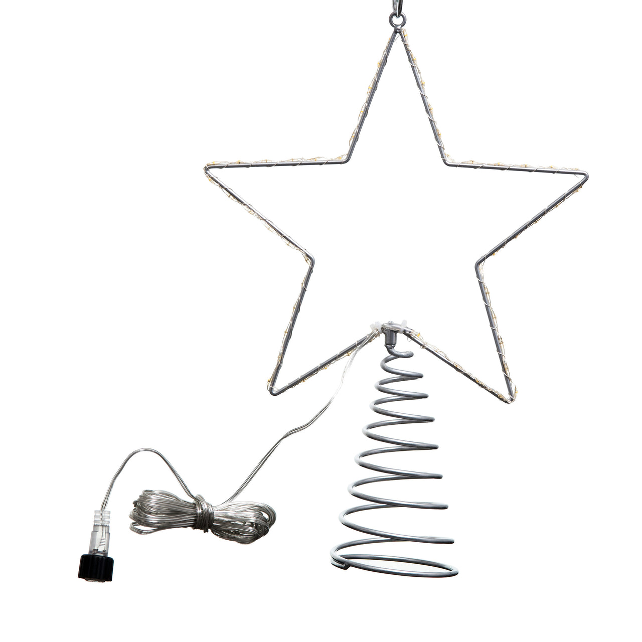 13" Pre-Lit Metal Wire Lighted LED Star Treetop