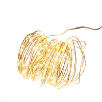 75.5' 200L Warm White Superbright LED Silver Wire Light Set