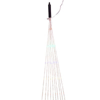 9.75' 200-Light Silver Nylon Canopy Light With Multicolor LED Lights