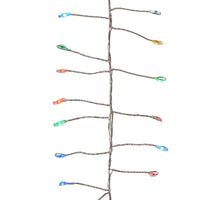 8' 240L RGB Color Changing Fairy LED Silver Wire Cluster Garland
