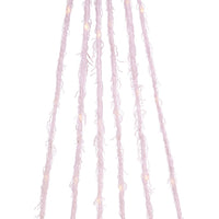 7' 120-Light White Fuzzy Multi-Strand With Warm White LED Cascade Light