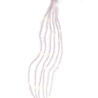 7' 120-Light White Fuzzy Multi-Strand With Warm White LED Cascade Light