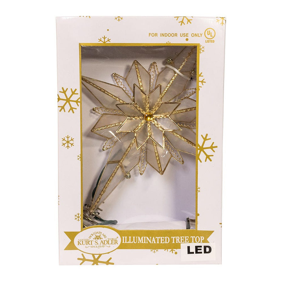 10.5" 10L LED Capiz Bethlehem Star Treetop
