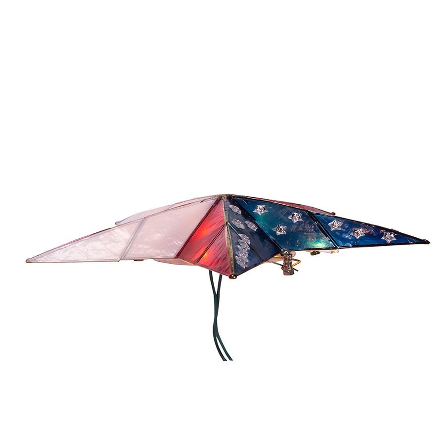 9.84" UL 10L Capiz American Flag Inspired Star Treetop