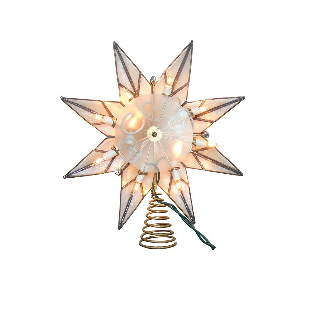 9" UL 10L Capiz Gold Star Treetop