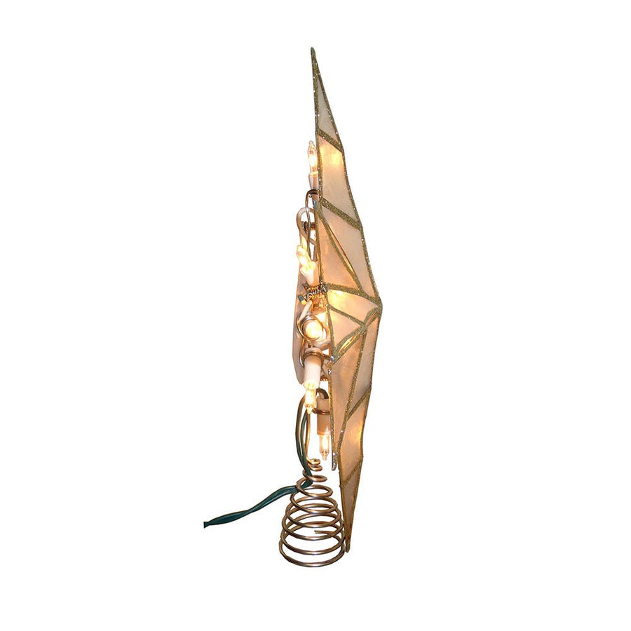 11.4" UL 10L Capiz Gold Star Treetop