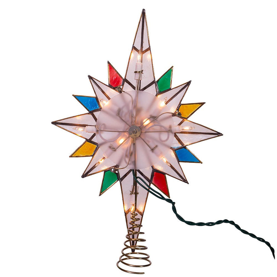 8.5" UL 10L Capiz Bethlehem Star Treetop