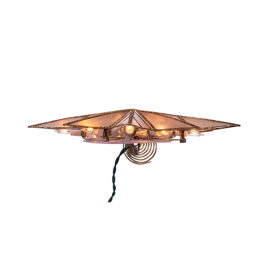 8.5" UL 10L Capiz Bethlehem Star Treetop