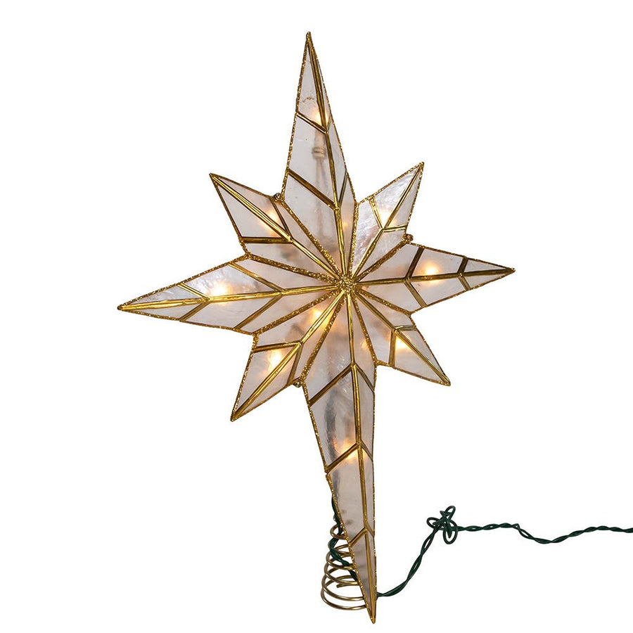 12" UL 10L Capiz Bethlehem Star Treetop
