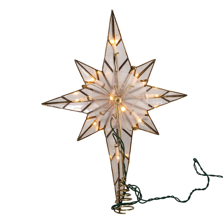12" UL 10L Capiz Bethlehem Star Treetop