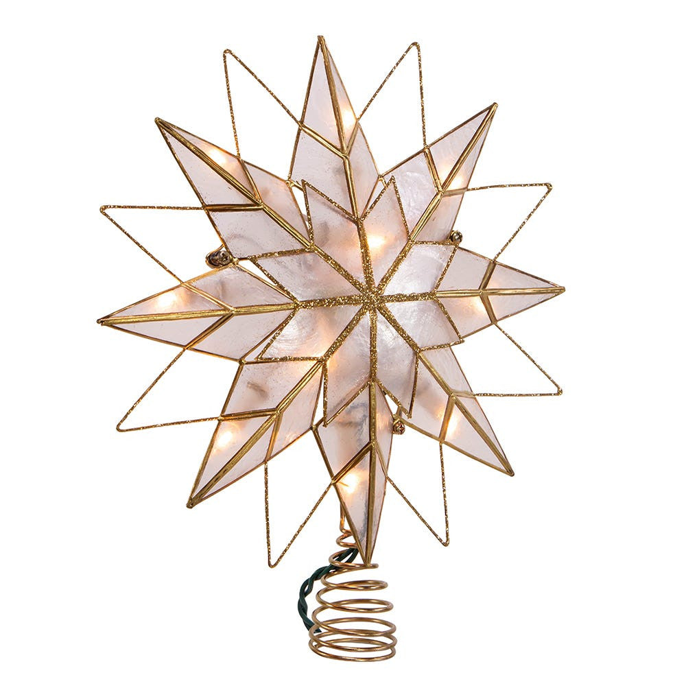 9.65" UL 10L Capiz Star Treetop