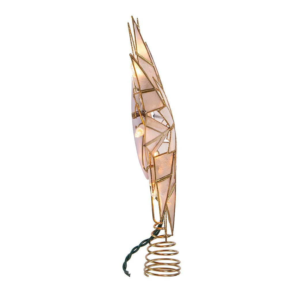 9.65" UL 10L Capiz Star Treetop