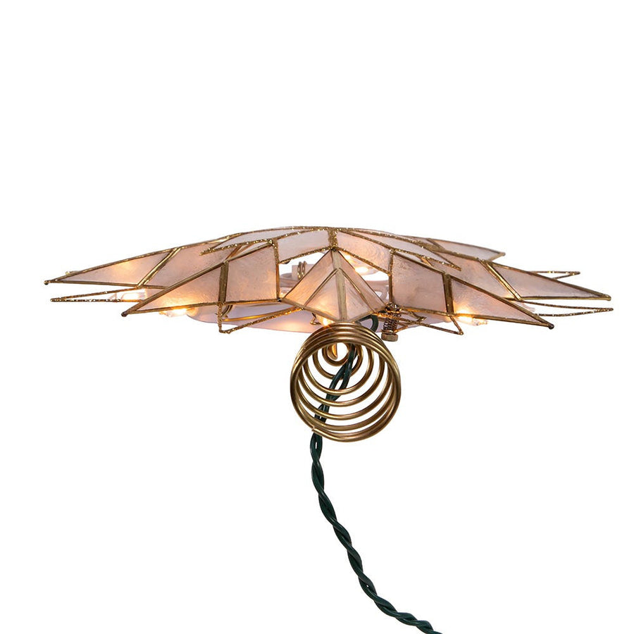 9.65" UL 10L Capiz Star Treetop