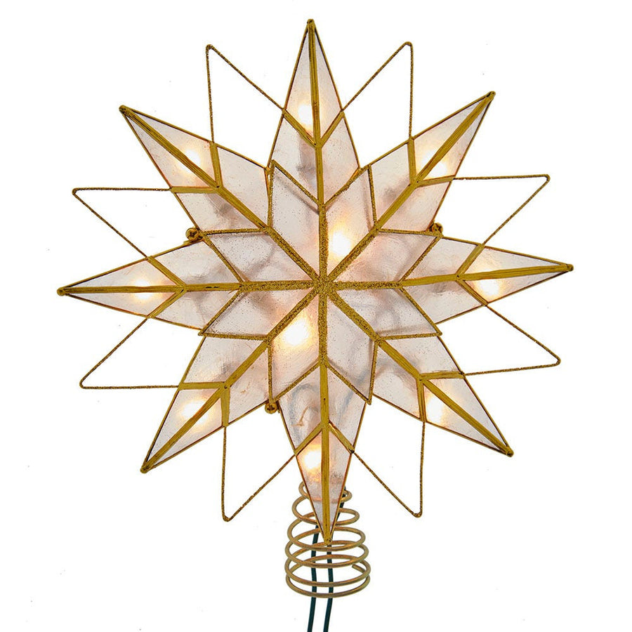 9.65" UL 10L Capiz Star Treetop