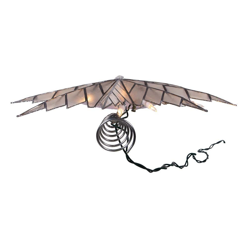 15" UL 10-Light Capiz Silver Star Treetop