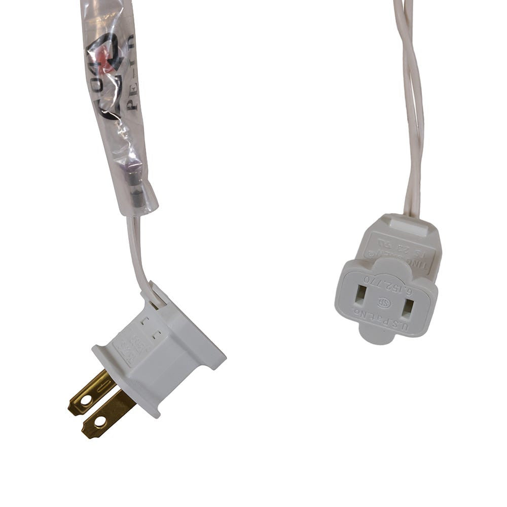 9' UL 10L Multicolor LED Opaque G50 Connectible White Wire Light Set