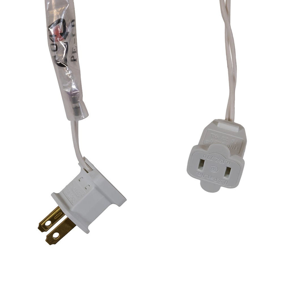 9' UL 10L Multicolor LED Opaque G50 Connectible White Wire Light Set