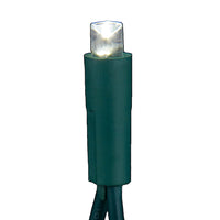 24.5' UL 50L Warm, Pure White & Classic White 5MM LED Connectible Light Set With Green Wire