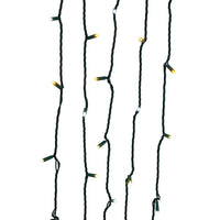 24.5' UL 50L Warm, Pure White & Classic White 5MM LED Connectible Light Set With Green Wire