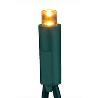 24.5' UL 50L Warm, Pure White & Classic White 5MM LED Connectible Light Set With Green Wire