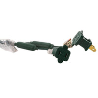 24.5' UL 50L Cool White 5MM LED Connectible Light Set With Green Wire