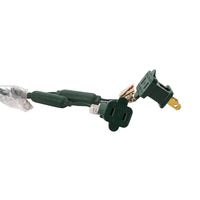 24.5' UL 50L Green 5MM LED Connectible Light Set With Green Wire