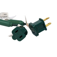 24.5' UL 50L Red & Green 5MM LED Connectible Light Set With Green Wire