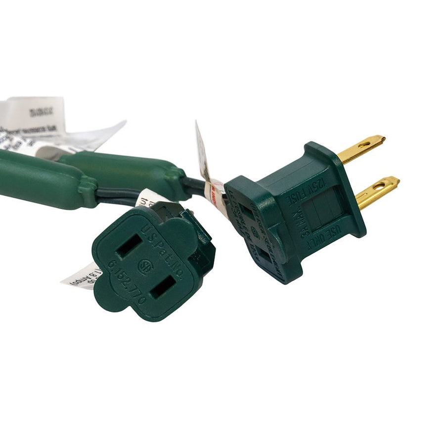24.5' UL 50L Red & Green 5MM LED Connectible Light Set With Green Wire